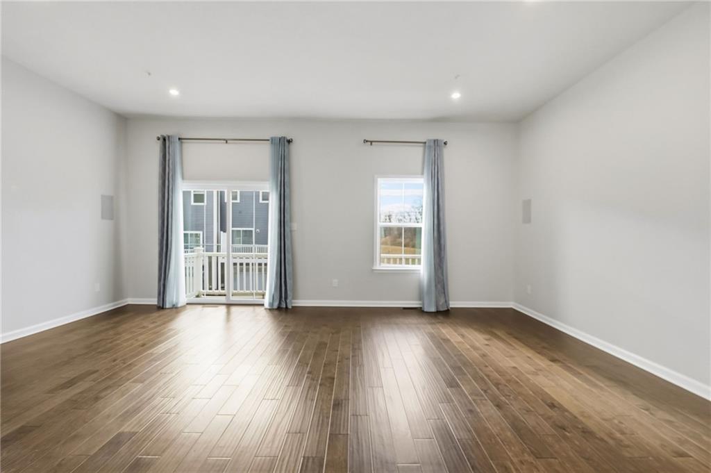 3000 Mahican Circle Mars, PA 16046 - Photo 20 of 39 an empty room with wooden floor and windows