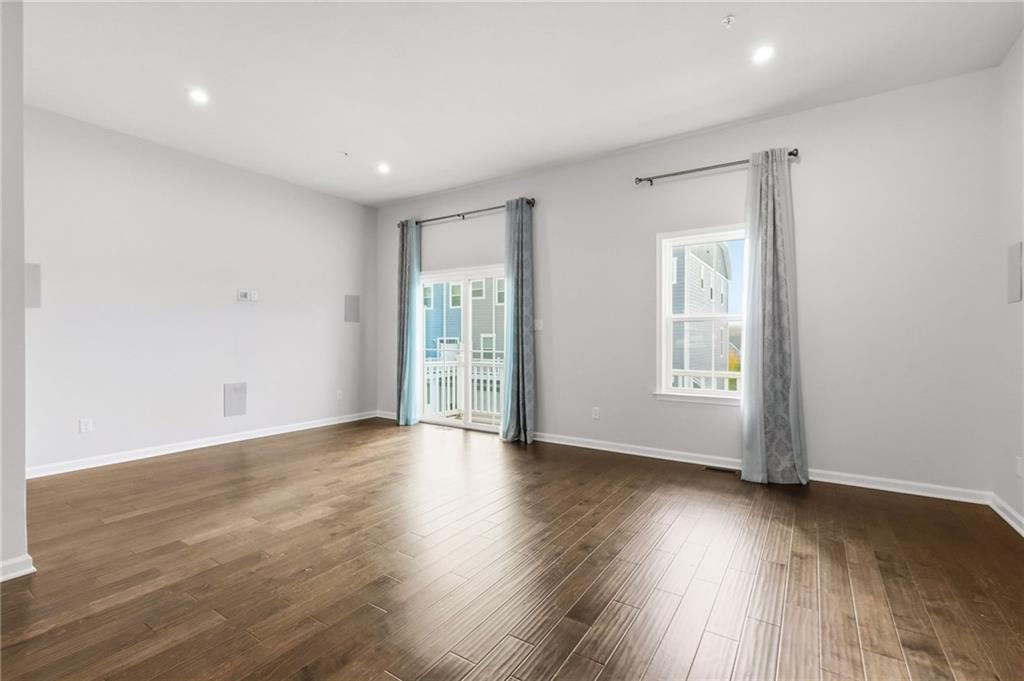3000 Mahican Circle Mars, PA 16046 - Photo 21 of 39 a view of an empty room with wooden floor and a window