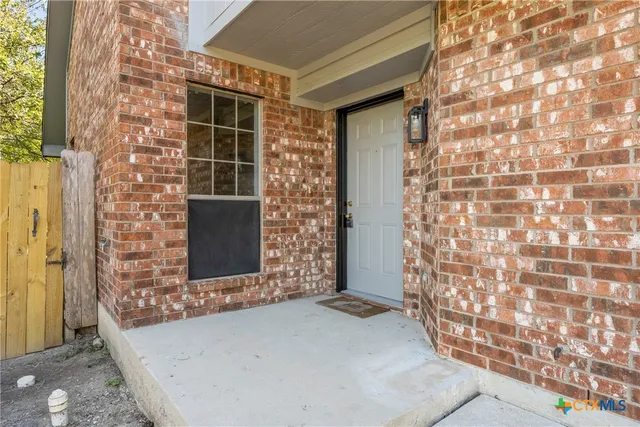 a view of front door of house