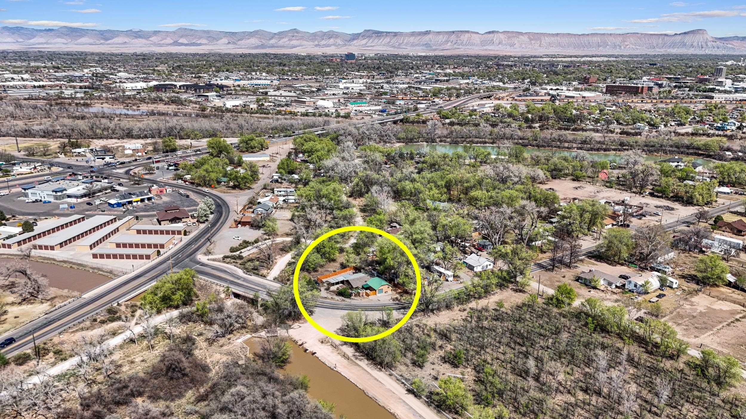 2518 D Road Grand Junction, CO 81507 - Photo 41 of 42 an aerial view of a house with a yard and lake view