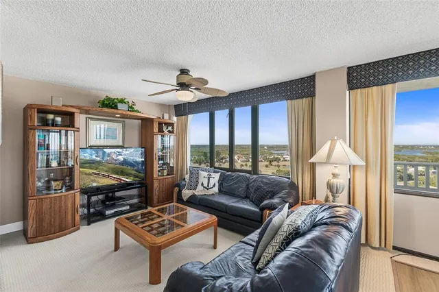 a view of a swimming pool with a lake view