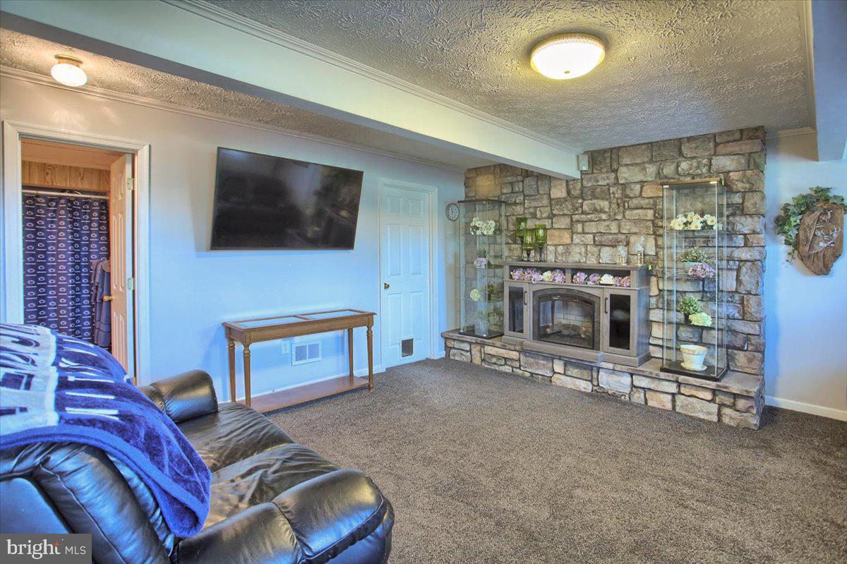 1327 Ridge Road Grantville, PA 17028 - Photo 28 of 42 Floor to ceiling stone woodburning FP