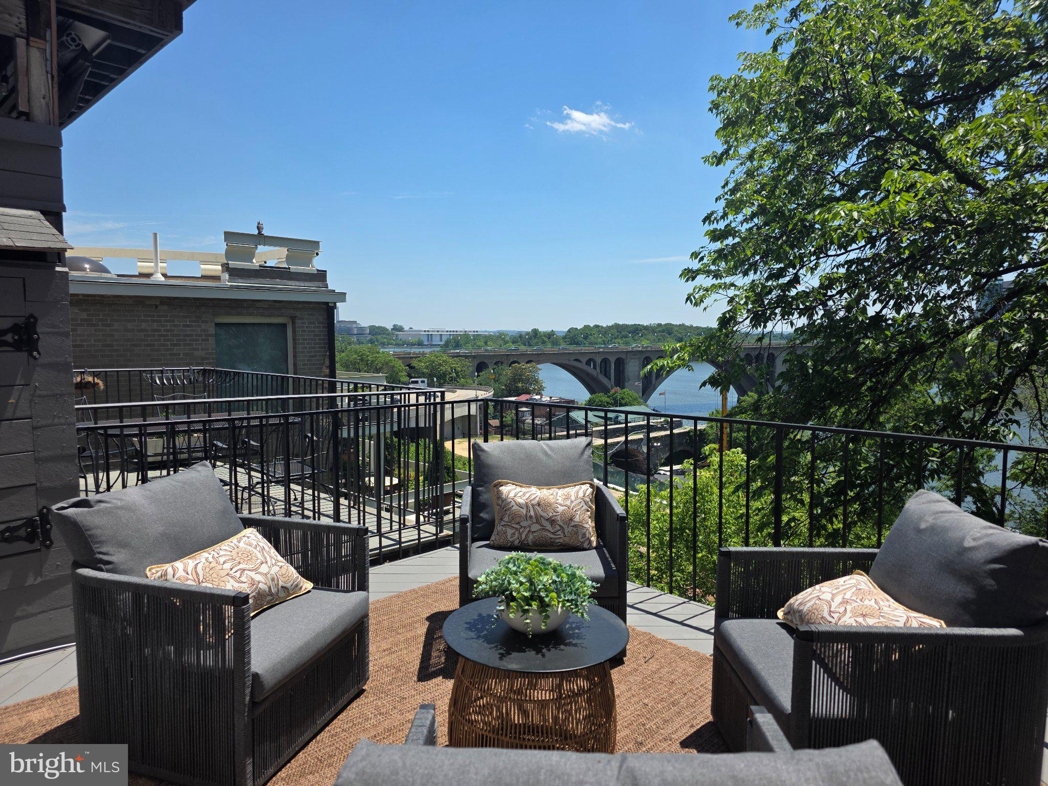 3643 St Mary's Place Northwest Washington, DC 20007 - Photo 16 of 49 Scenic balcony with river views.