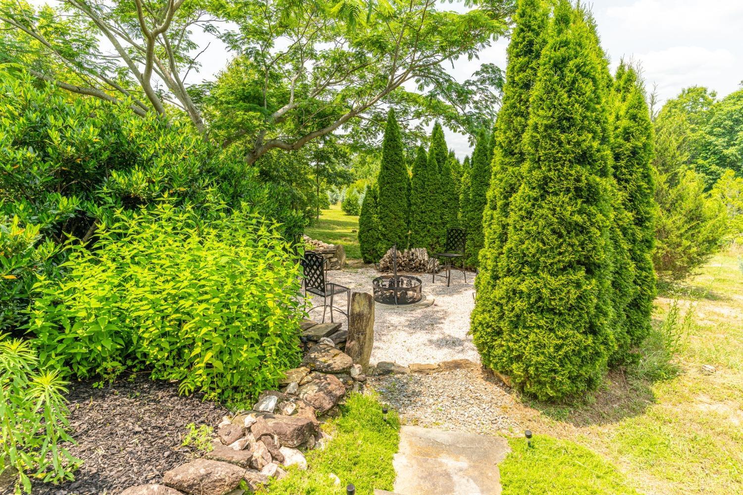 3297 Midway Road Phenix, VA 23959 - Photo 20 of 89 a view of a backyard with garden