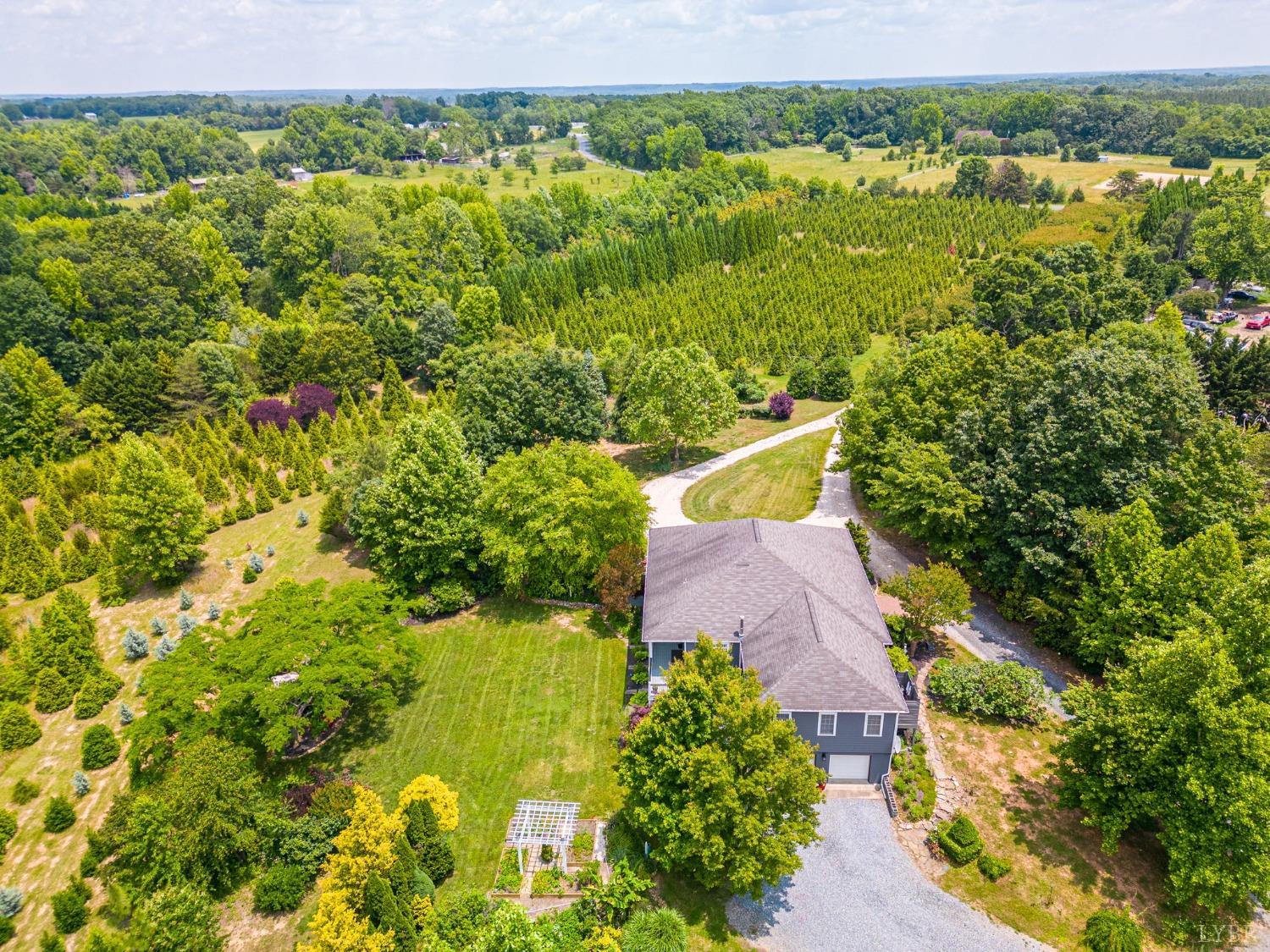 3297 Midway Road Phenix, VA 23959 - Photo 81 of 89 an aerial view of residential houses with outdoor space and trees all around