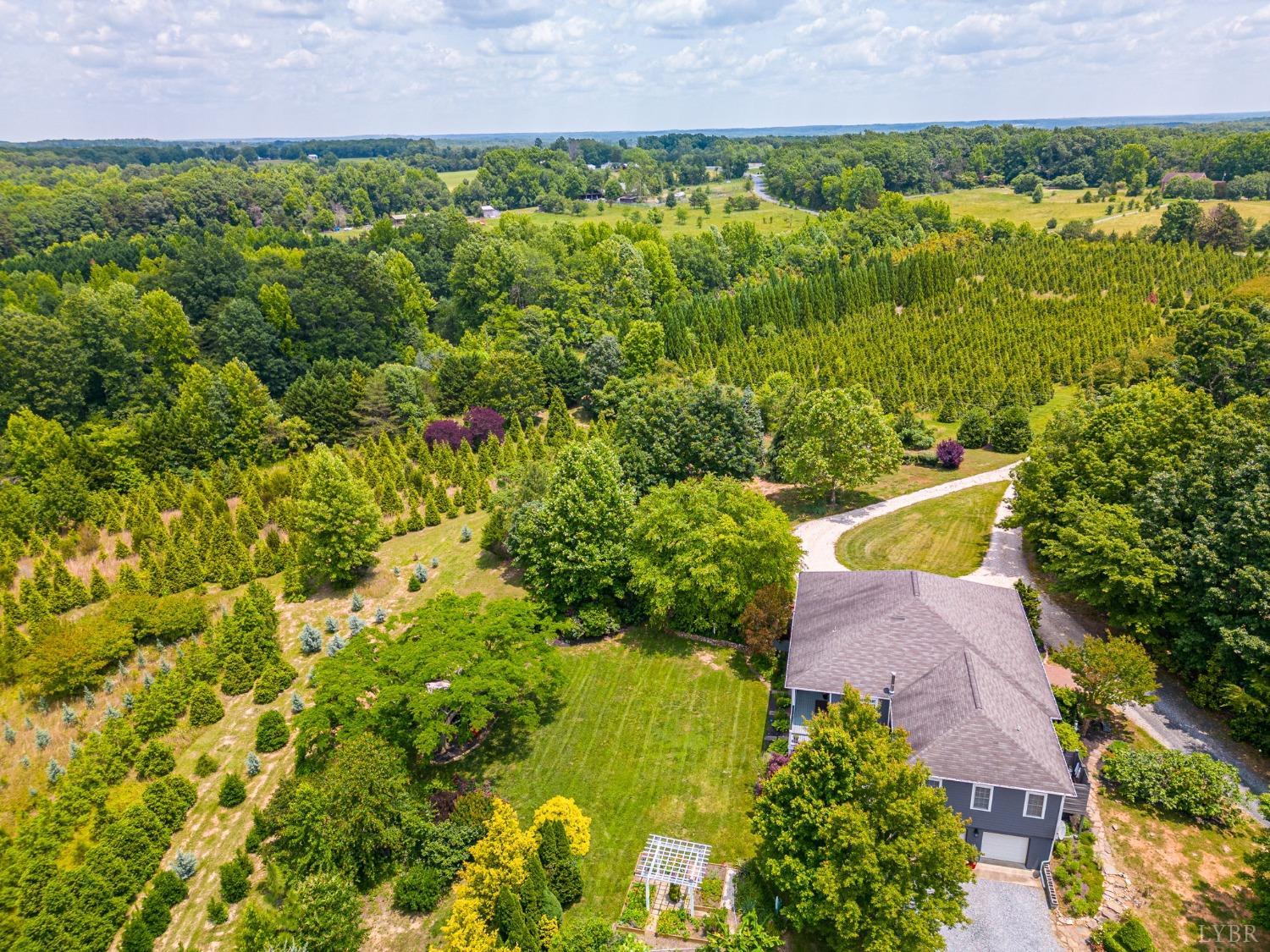 3297 Midway Road Phenix, VA 23959 - Photo 82 of 89 an aerial view of a house with a yard