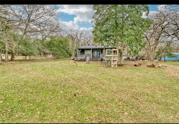 a backyard of a house