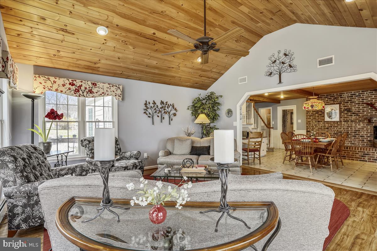 15431 Barnesville Road Boyds, MD 20841 - Photo 21 of 68 Great Room/ breakfast room with brick fireplace