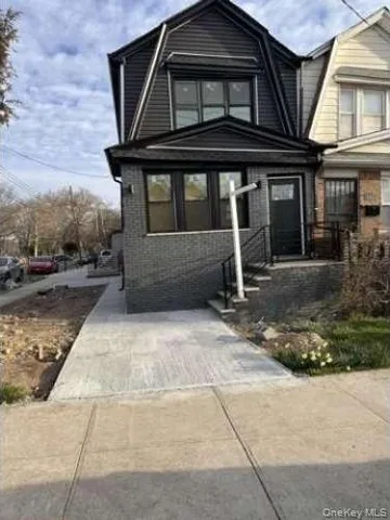 a front view of a house