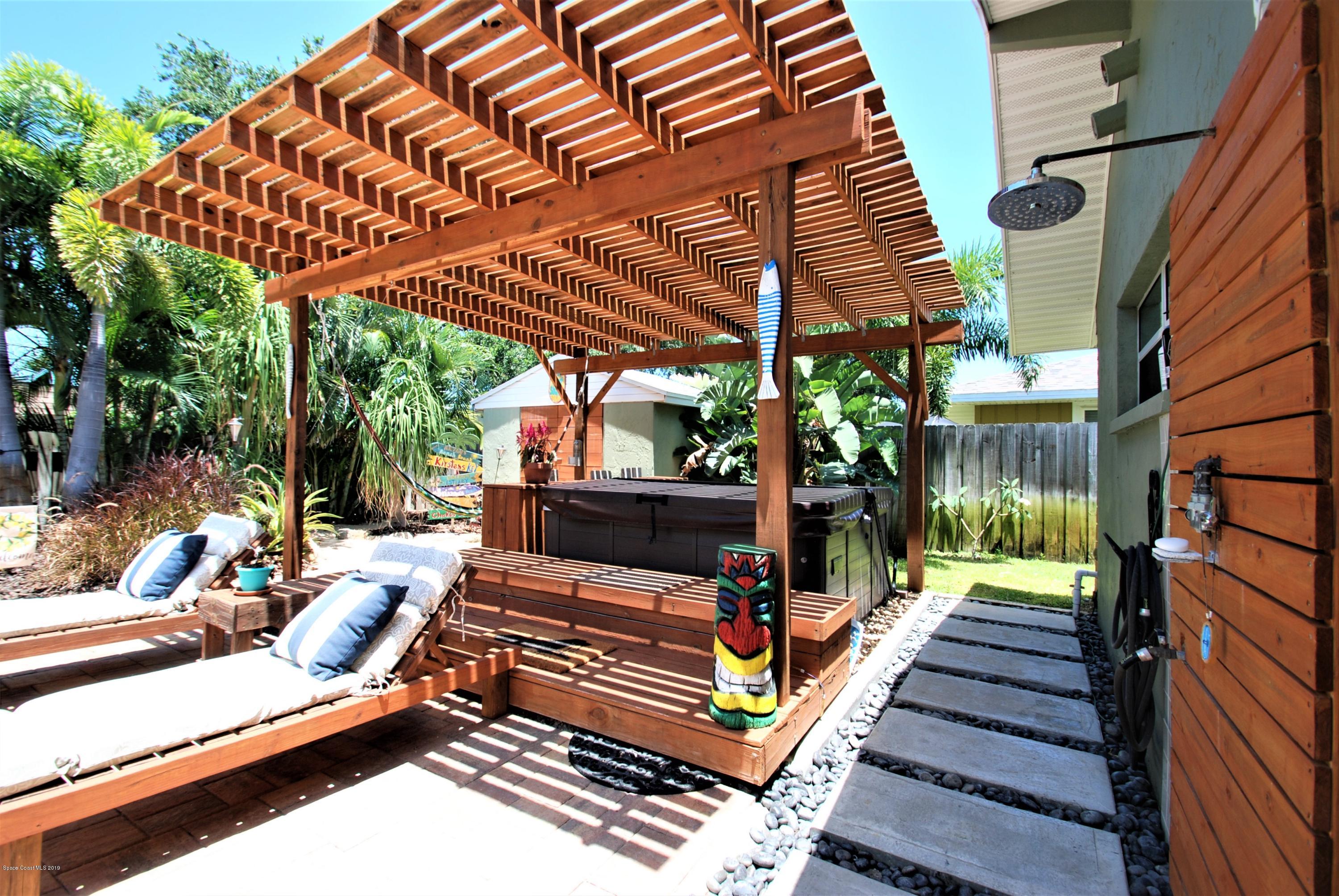 230 Sand Dollar Road Indialantic, FL 32903 - Photo 21 of 25 Hot Tub and Outdoor Shower