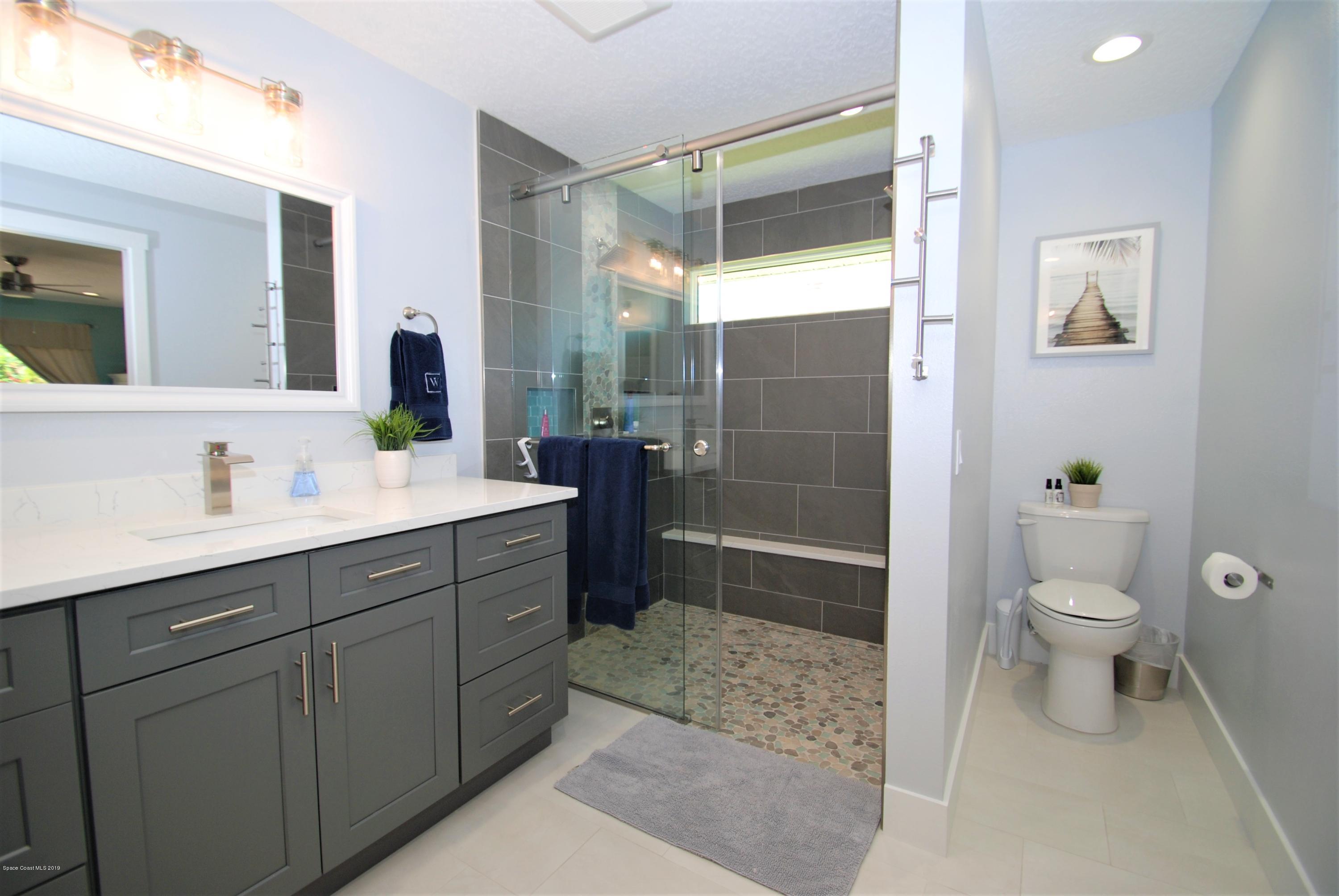 230 Sand Dollar Road Indialantic, FL 32903 - Photo 8 of 25 Remodeled Master Bath