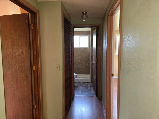 a view of a window in a room