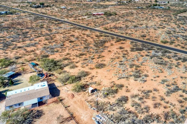 a view of an outdoor space and mountain view