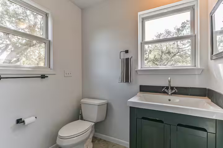 620 Windy Hills Road Dripping Springs, TX 78620 - Photo 21 of 30 Home 2 - Bathroom with vanity and toilet.