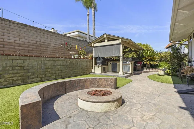an aerial view of residential house with outdoor space