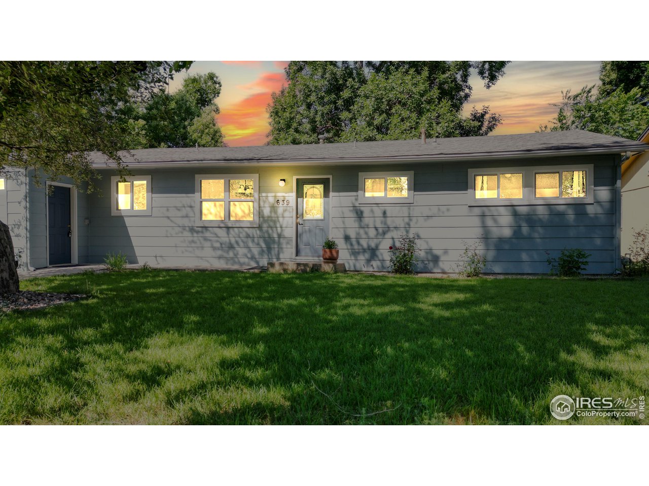 639 South Taft Hill Road Fort Collins, CO 80521 - Photo 33 of 40 Twilight Front