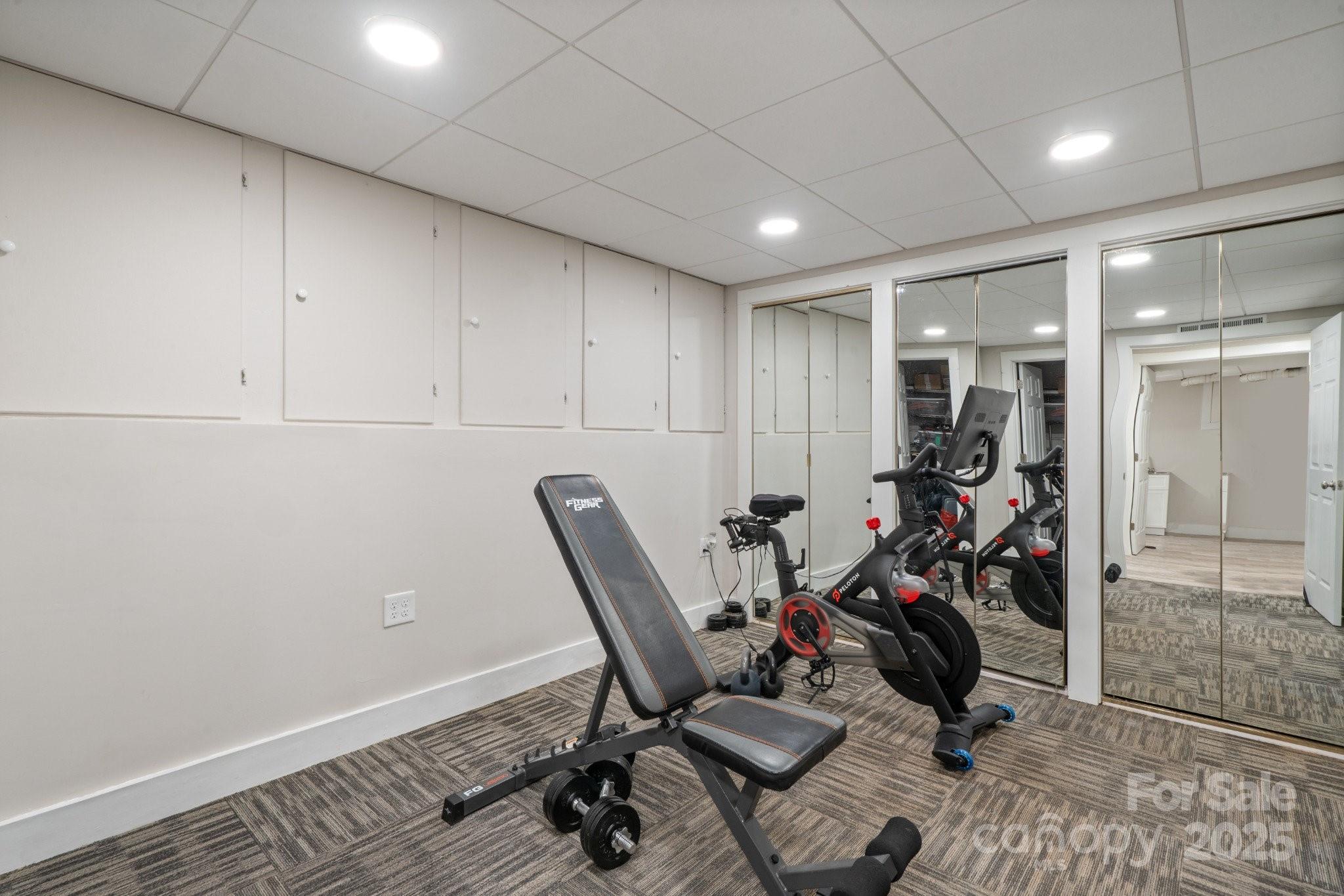 13031 Westmoreland Farm Road Davidson, NC 28036 - Photo 30 of 45 a view of a room with gym equipment