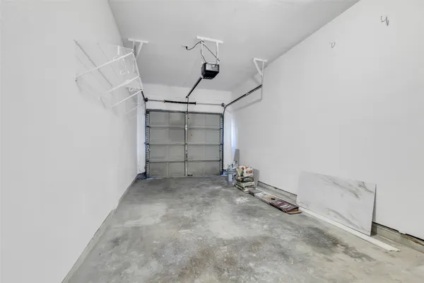 a view of a room with cabinets