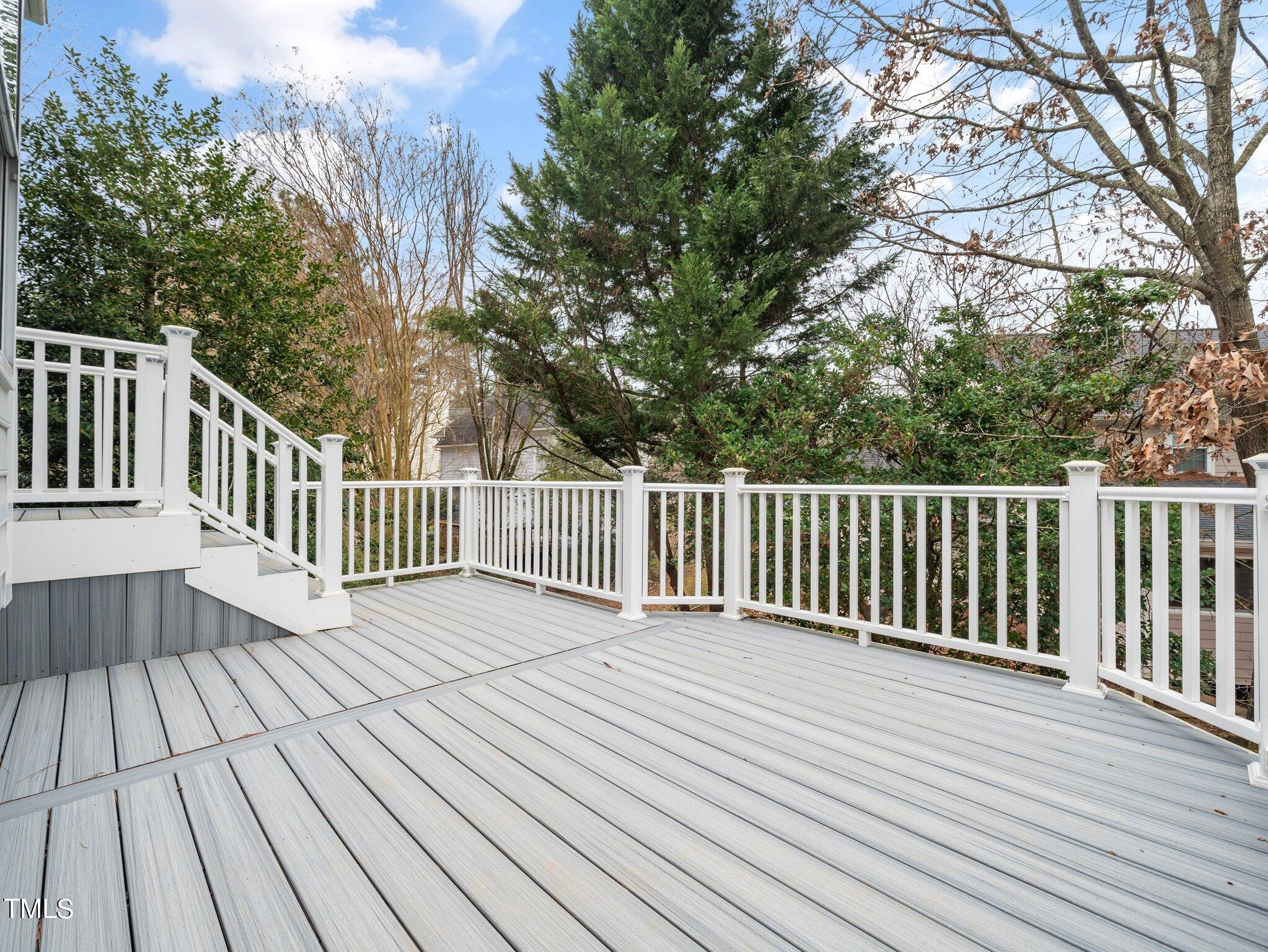 112 Riva Trace Drive Cary, NC 27513 - Photo 22 of 29 a view of deck with wooden floor and fence