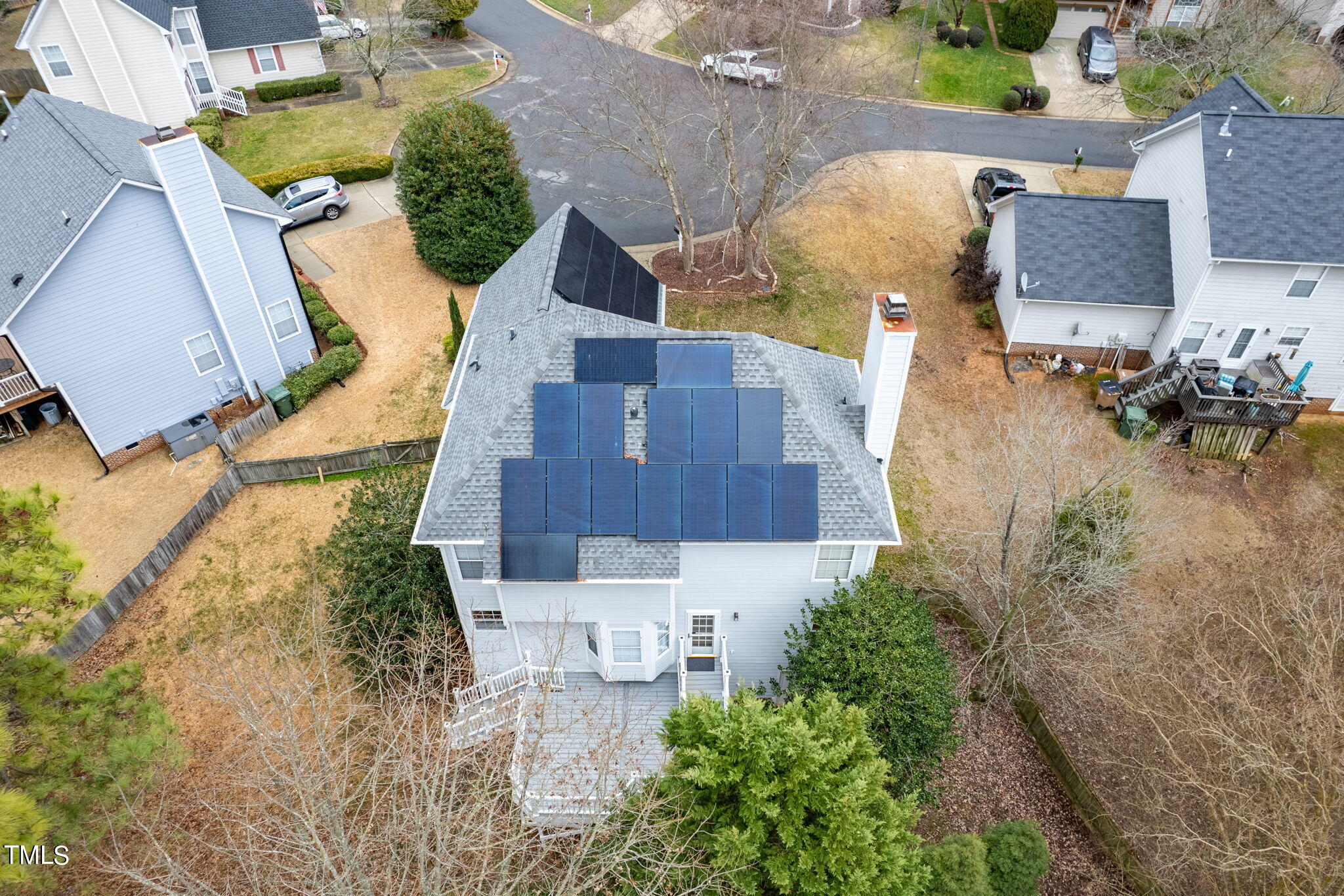 112 Riva Trace Drive Cary, NC 27513 - Photo 26 of 29 an aerial view of a house with outdoor space