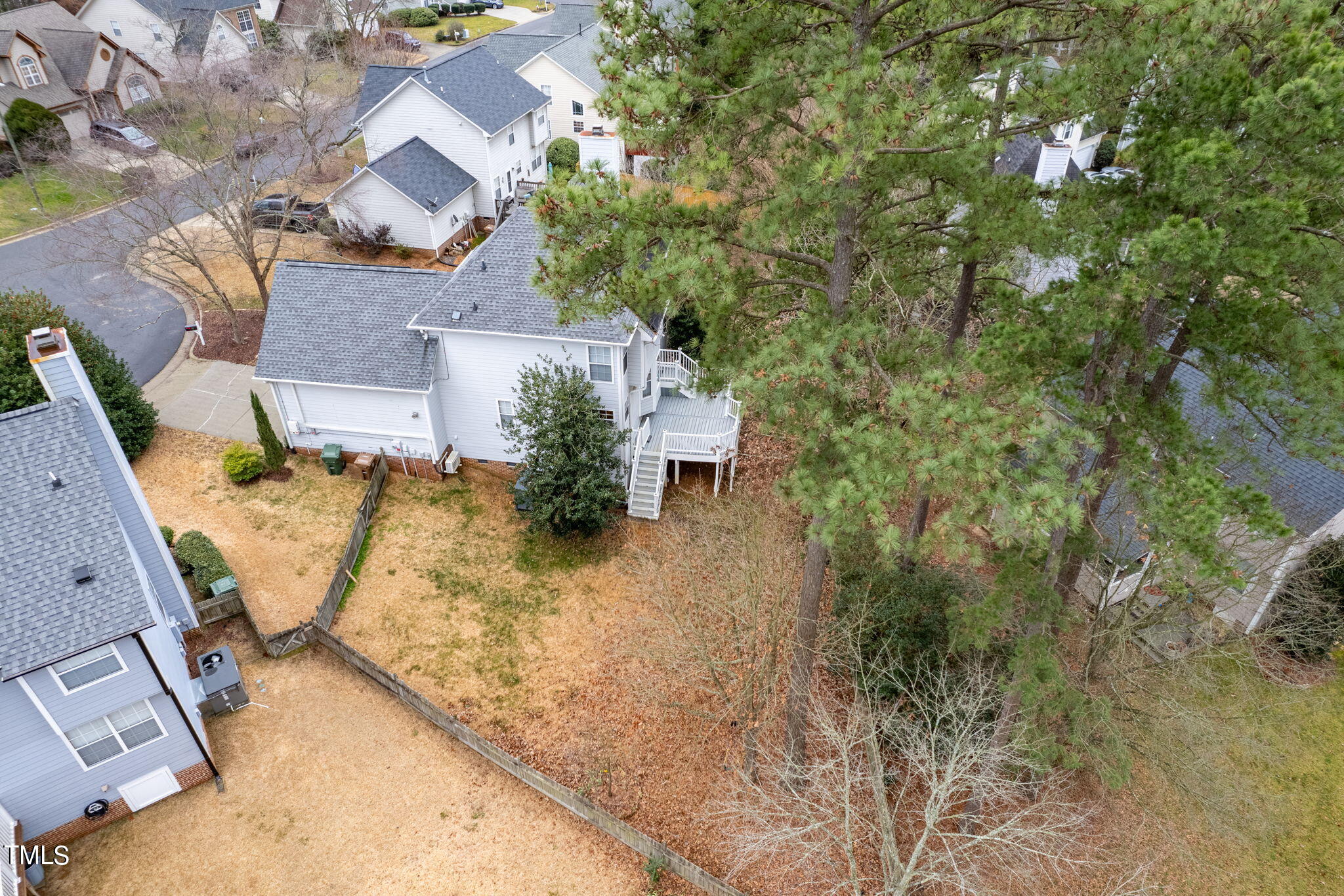 112 Riva Trace Drive Cary, NC 27513 - Photo 27 of 29 an aerial view of residential house with outdoor space