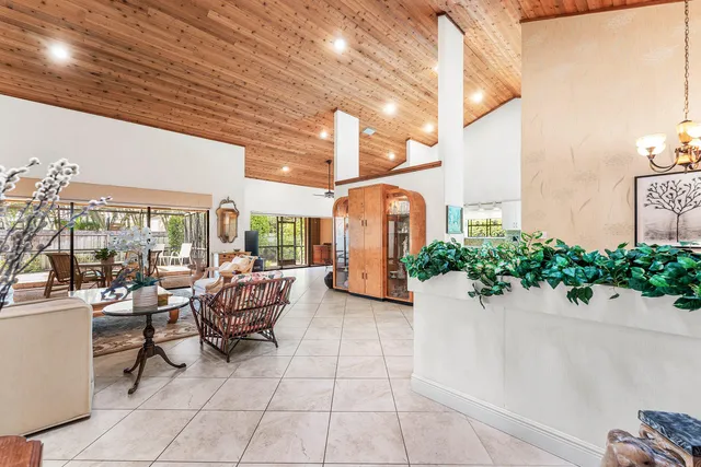 a outdoor space with lots of tables and chairs