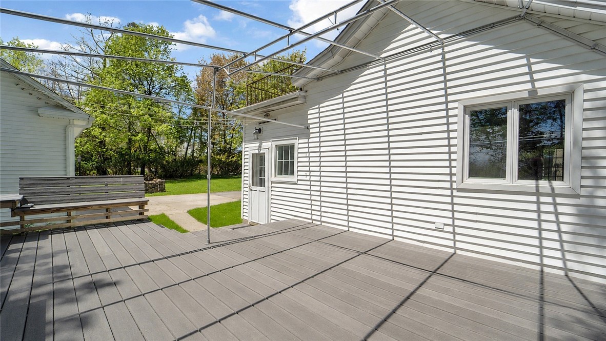 150 William Kidder Road Lancaster, NY 14086 - Photo 30 of 39 A view of the house exterior from the deck, showin