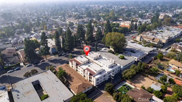 an aerial view of multiple house