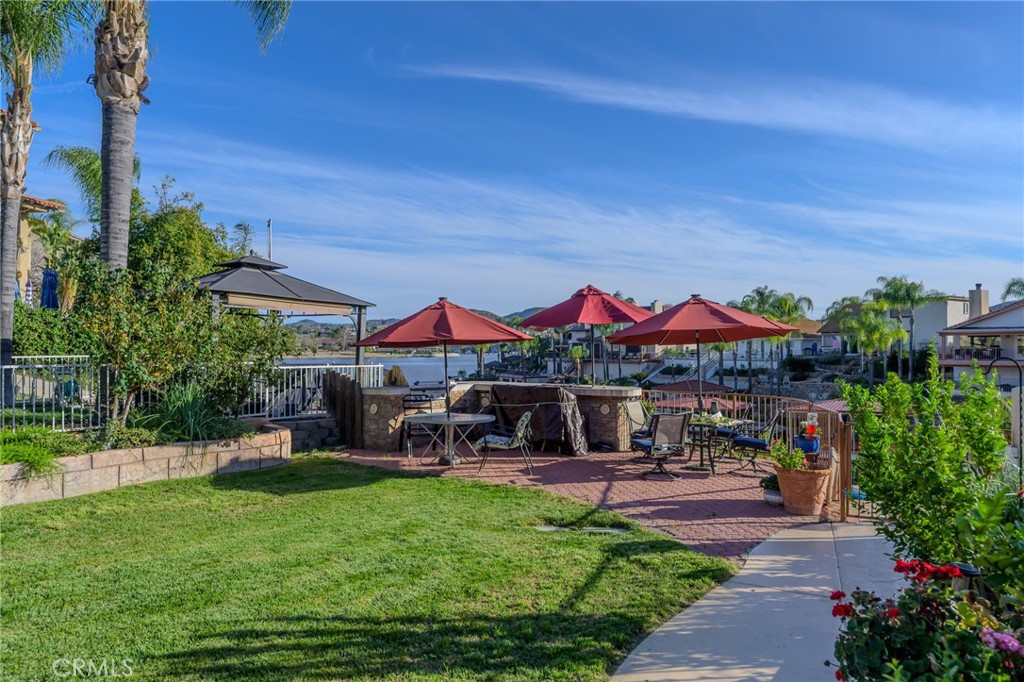 30010 Big Range Road Canyon Lake, CA 92587 - Photo 43 of 55 BBQ Island overlooking peaceful cove and boat dock(s)