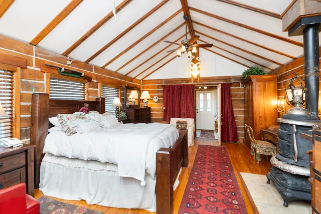 a view of a bathtub in a bathroom