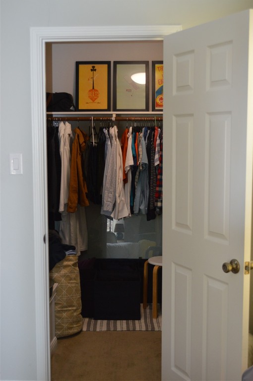5505 Montview Street, Unit A Austin, TX 78756 - Photo 34 of 37 a view of walk in closet with clothes and shoes