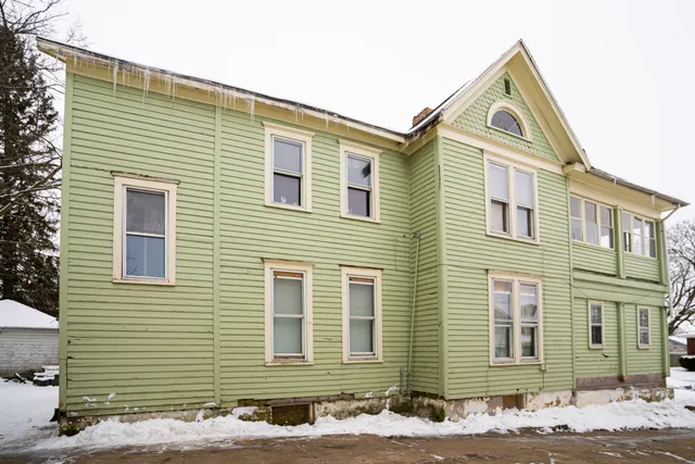 a front view of a house
