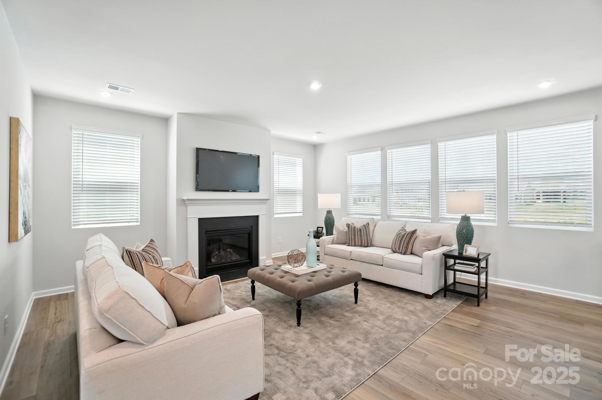 1217 Roscoe Court Monroe, NC 28112 - Photo 5 of 46 a living room with furniture fireplace and a large window