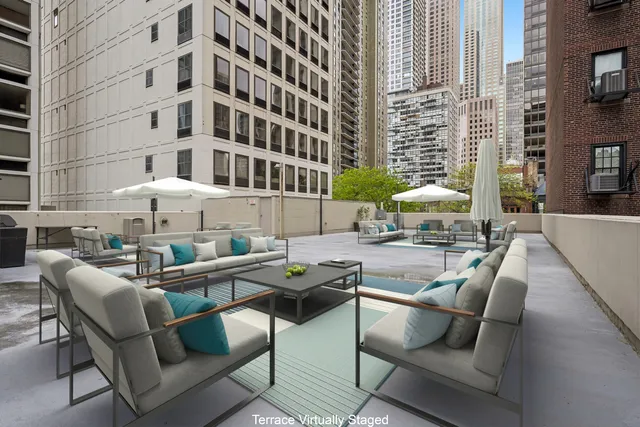 a view of a patio with open kitchen