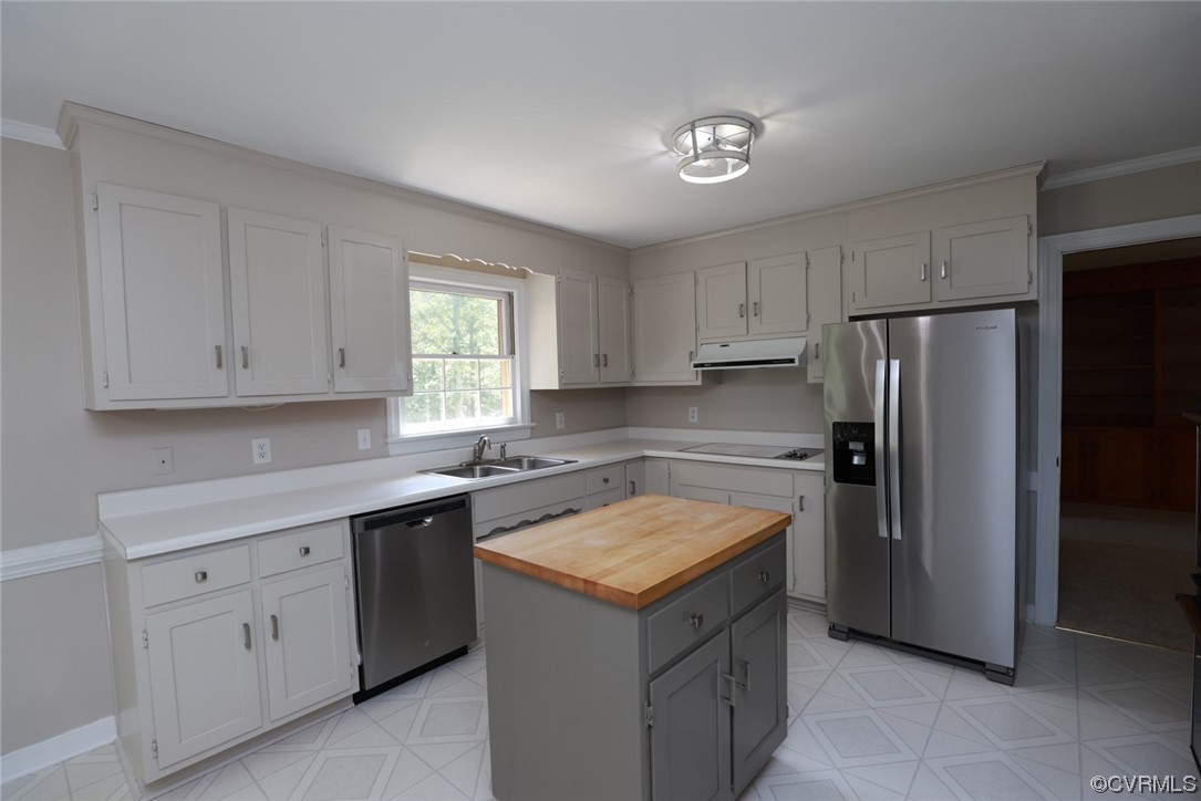20121 River Road Chesterfield, VA 23838 - Photo 8 of 50 a kitchen with a sink stove and refrigerator