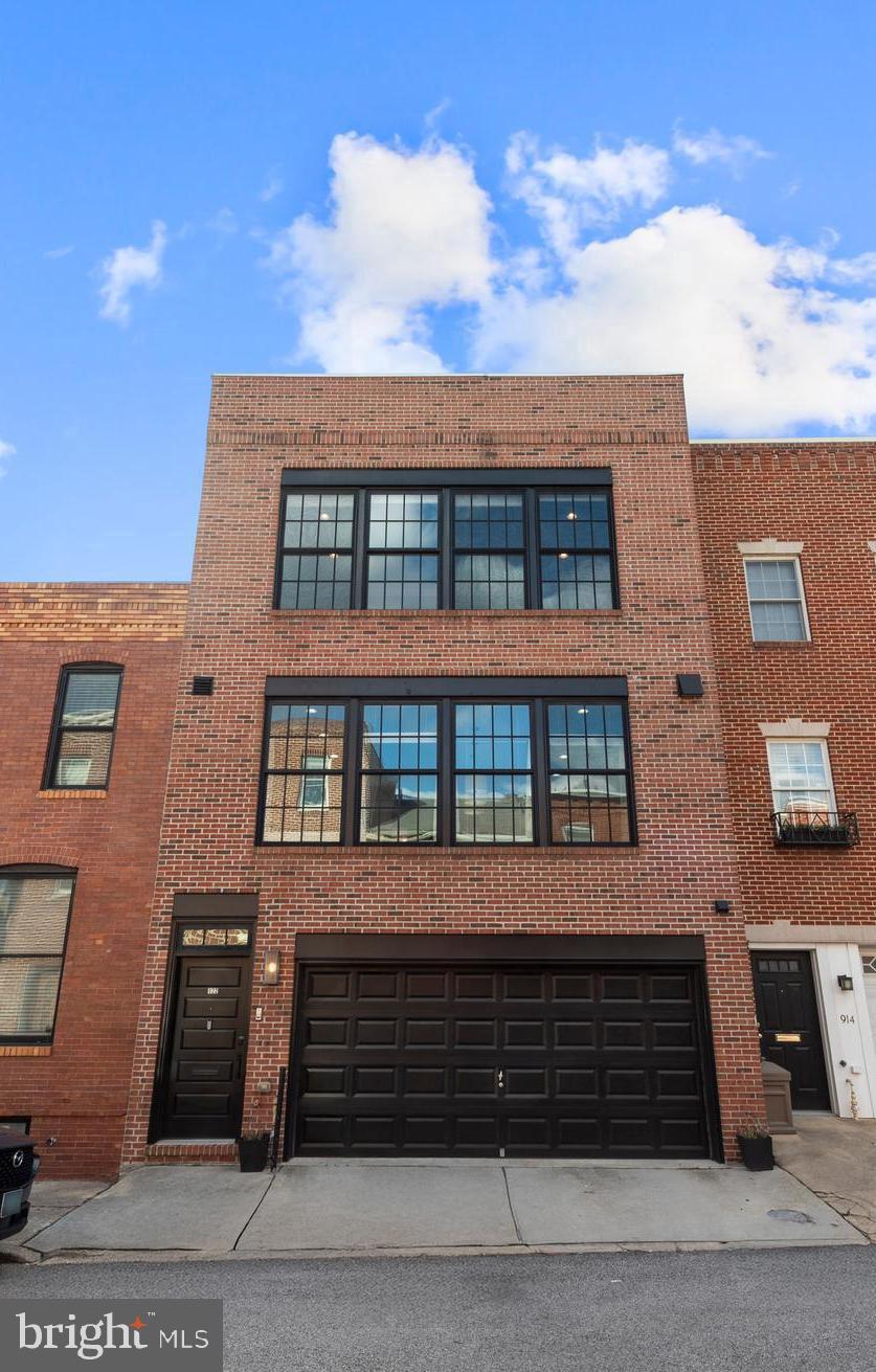 a front view of a house