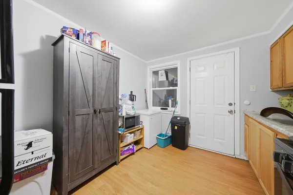 a view of a storage & utility room