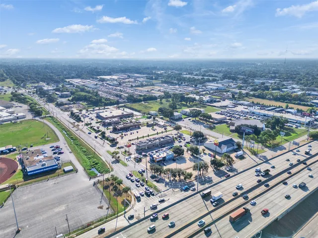 an aerial view of multiple house