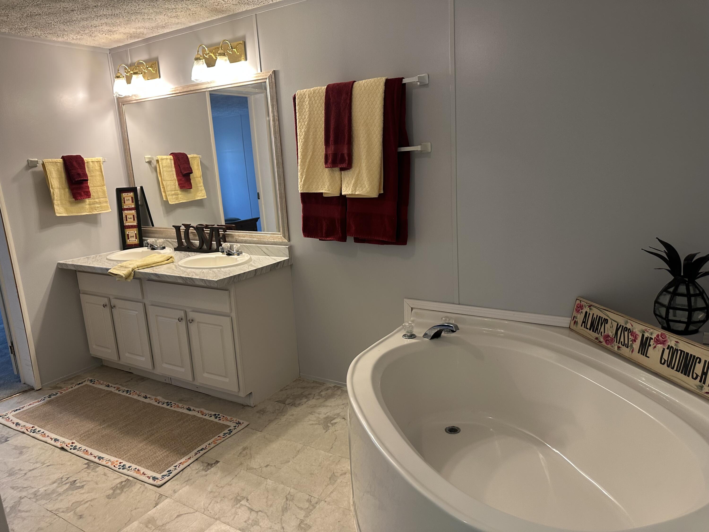 1510 Southwest 35th Circle Okeechobee, FL 34974 - Photo 29 of 53 a bathroom with a bathtub sink and mirror