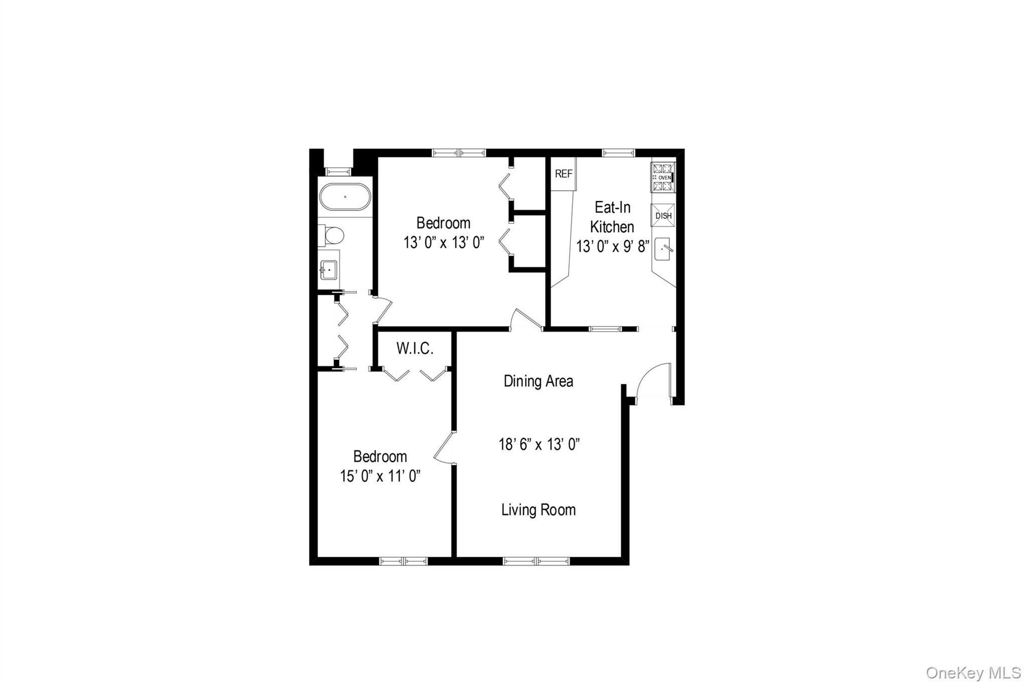 1444 Boston Post Road, Unit 2G Larchmont, NY 10538 - Photo 15 of 15 a picture of a bench in a white wall