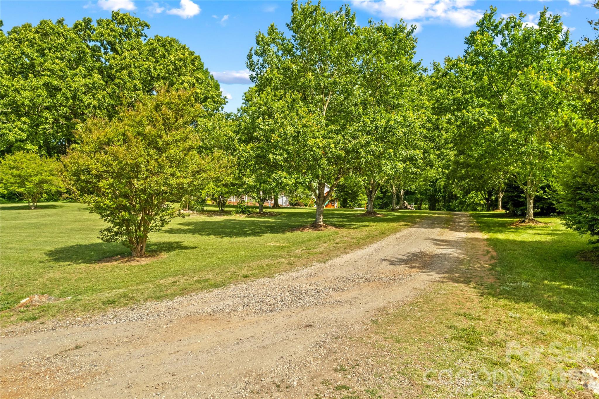 711 Spring Pointe Drive Stony Point, NC 28678 - Photo 33 of 47 a view of a swimming pool with a big yard and large trees