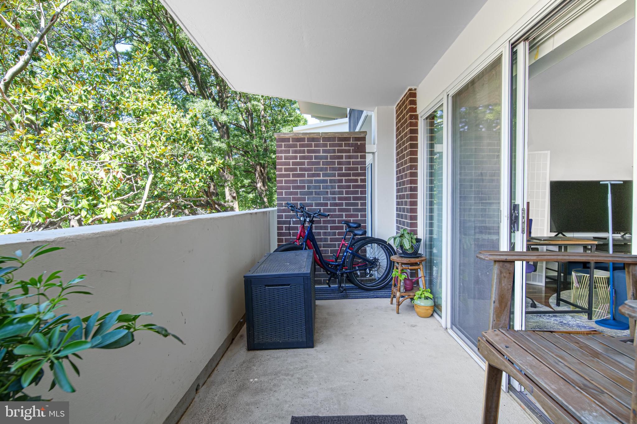 700 7th Street Southwest, Unit 119 Washington, DC 20024 - Photo 13 of 31 a view of a balcony with chairs