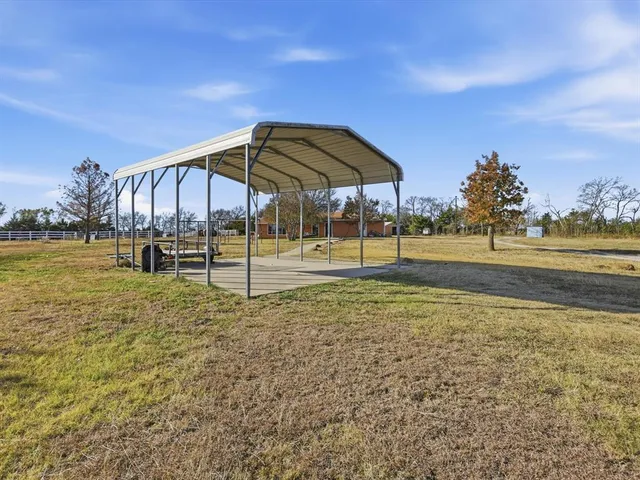 a view of a lake with a slide