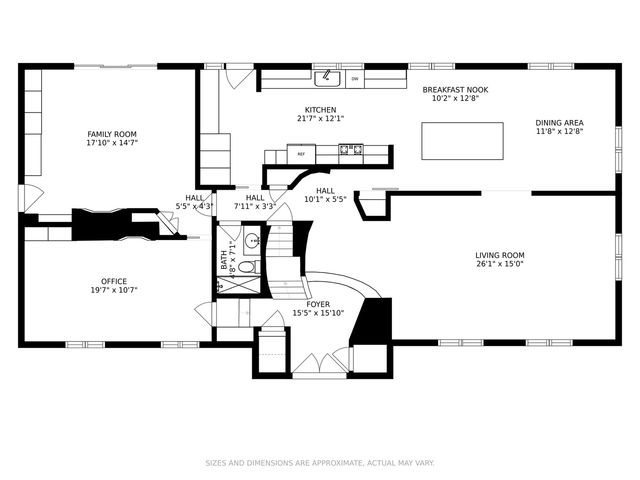 a picture of a floor plan