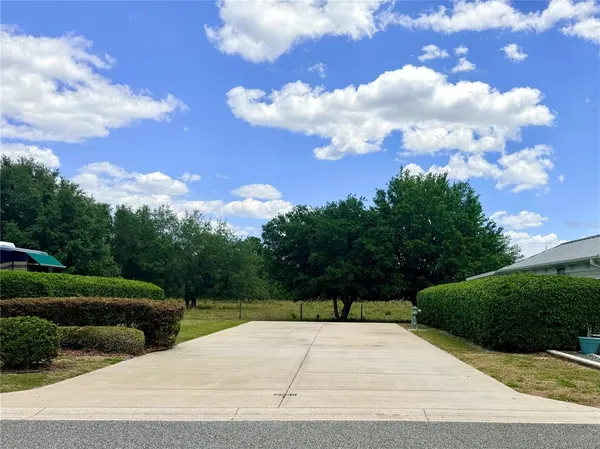 a view of backyard with green space