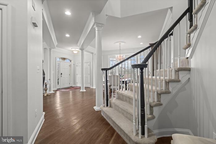2520 Stone Cliff Drive Baltimore, MD 21209 - Photo 37 of 72 a view of an entryway with wooden floor