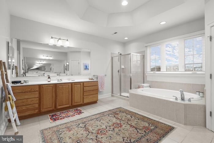 2520 Stone Cliff Drive Baltimore, MD 21209 - Photo 50 of 72 a spacious bathroom with a tub sink and mirror