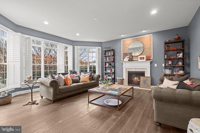 2520 Stone Cliff Drive Baltimore, MD 21209 - Photo 61 of 72 a living room with furniture and a fireplace