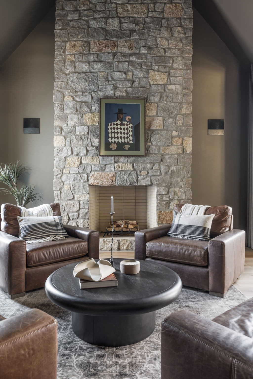 1049 Overton Lea Road Nashville, TN 37220 - Photo 13 of 53 a living room with furniture and a fireplace