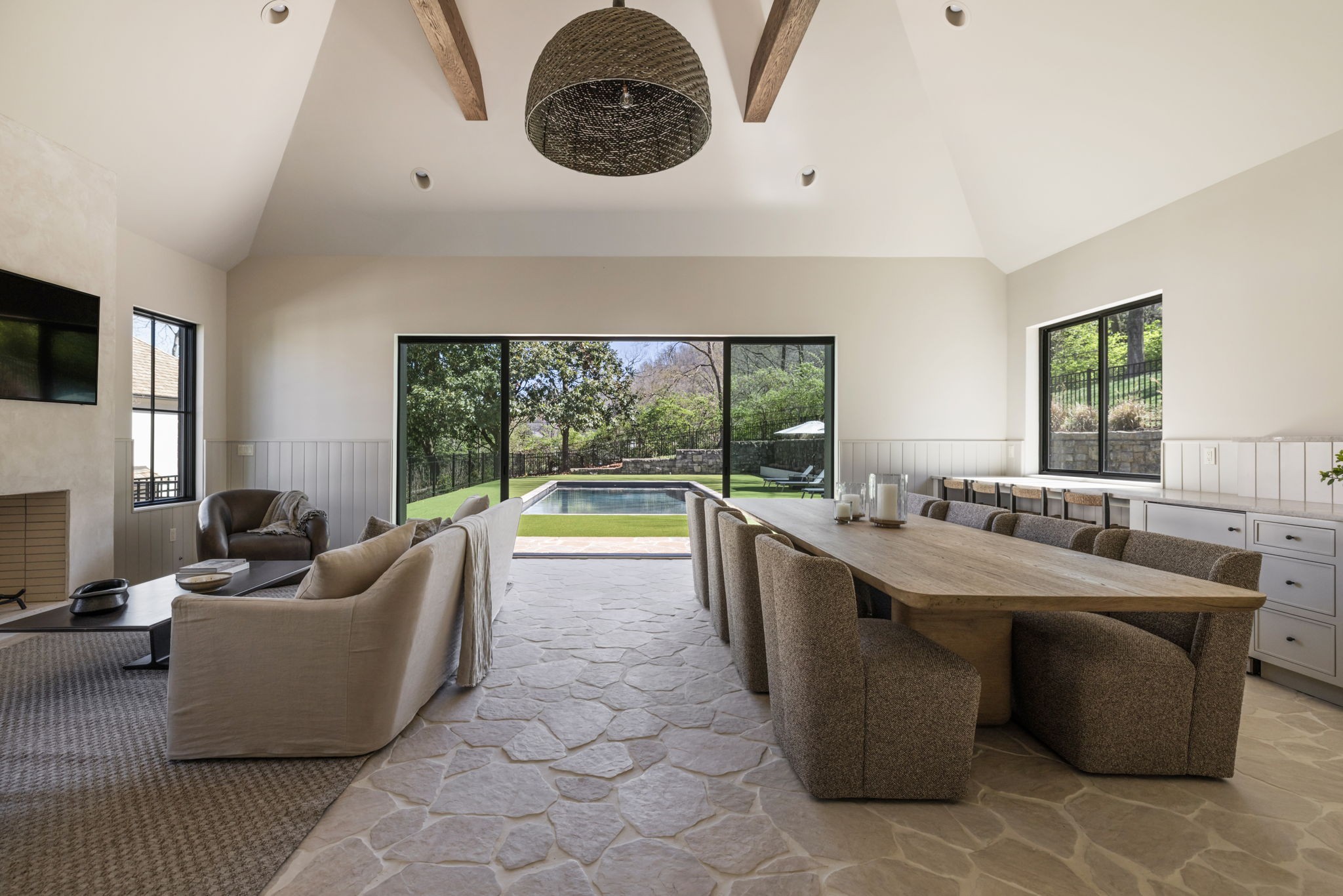 1049 Overton Lea Road Nashville, TN 37220 - Photo 45 of 53 a living room with a large window
